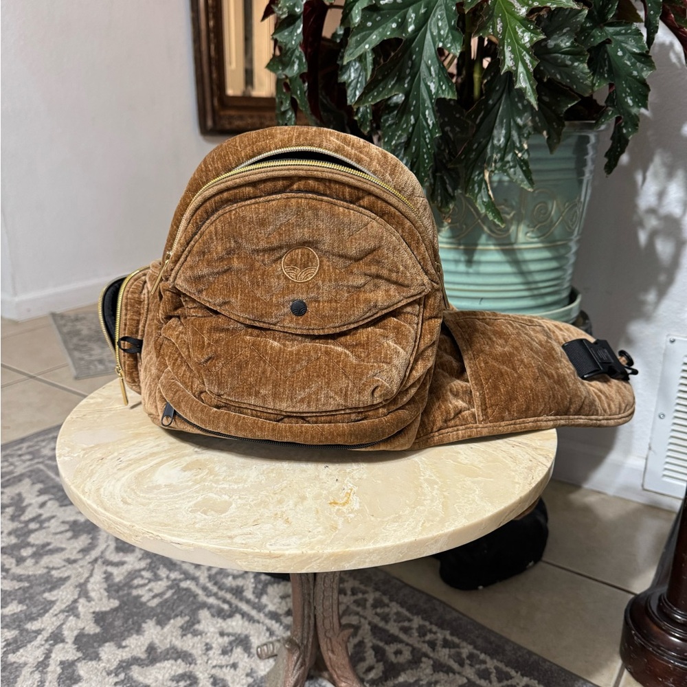 Kids Brown Corduroy Belt